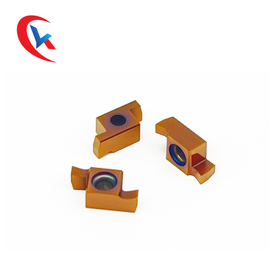 GER-C البرونزية طلاء كربيد الحز إدراج فتحة عرض 1.0-3.0mm لآلات CNC