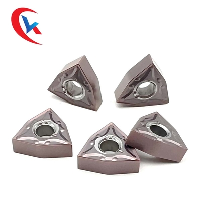 WNMG080404-MA PVD طلاء كربيد طحن إدراجات الفولاذ المقاوم للصدأ التشطيب
