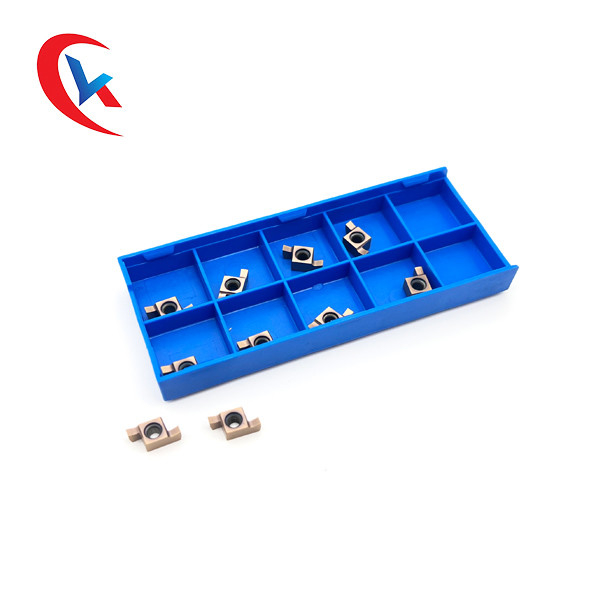 GER-C البرونزية طلاء كربيد الحز إدراج فتحة عرض 1.0-3.0mm لآلات CNC