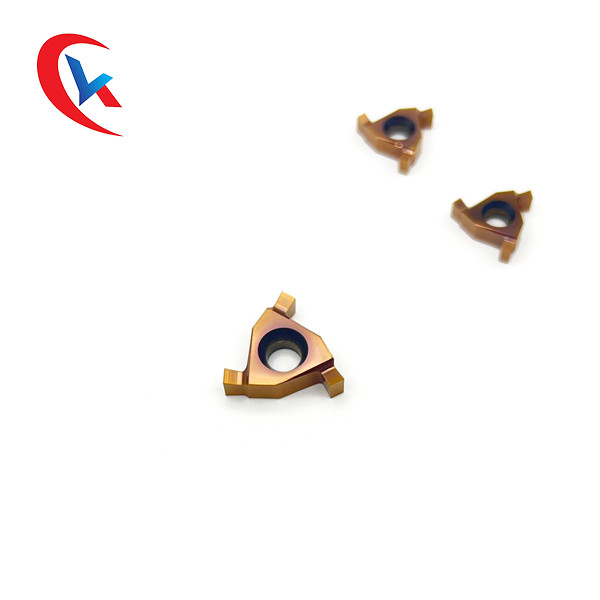 16ER PVD Coating 3 حواف القطع وما إلى ذلك من كربيد الحزوز لآلات CNC